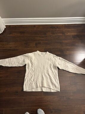 Sunday best Cream Cable Knit fisherman Sweater